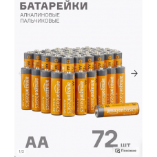 Amazon Пальчиковые батарейки АА/LR6 72 шт